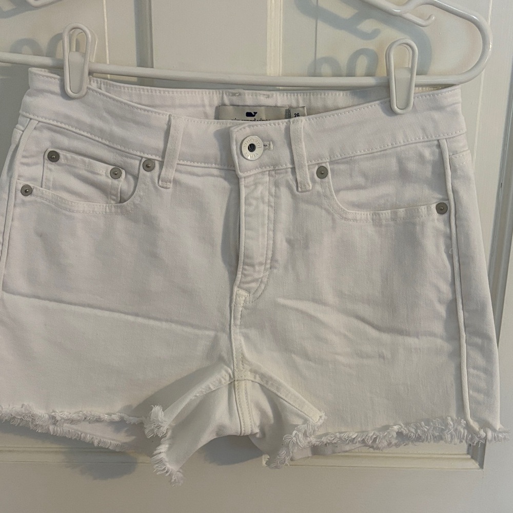 Vineyard Vines White Jean Shorts